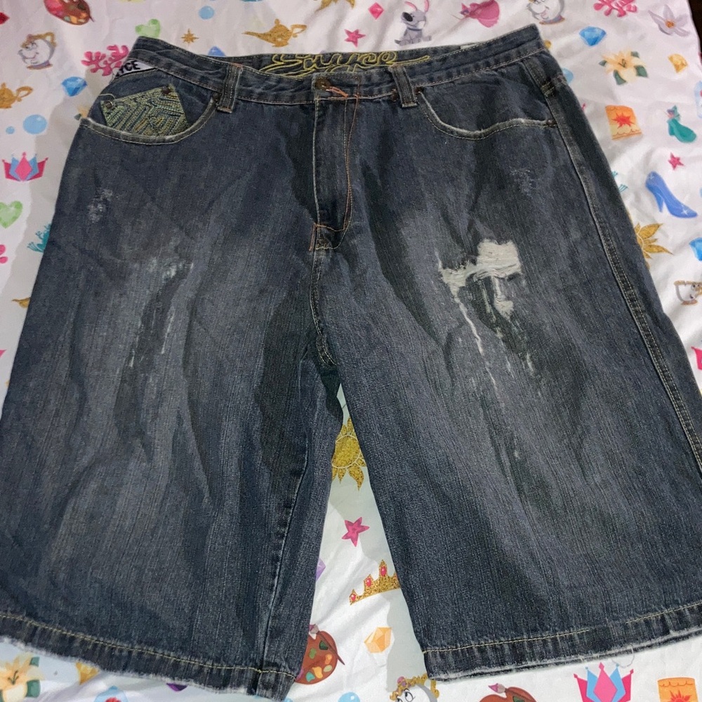 Vintage Enyce MCM Dark Blue Jean denim Shorts for Men